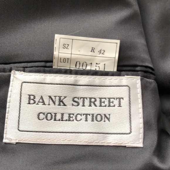 Bank Street Collection men’s black suit jacket size regular 42. - Picture 6 of 8